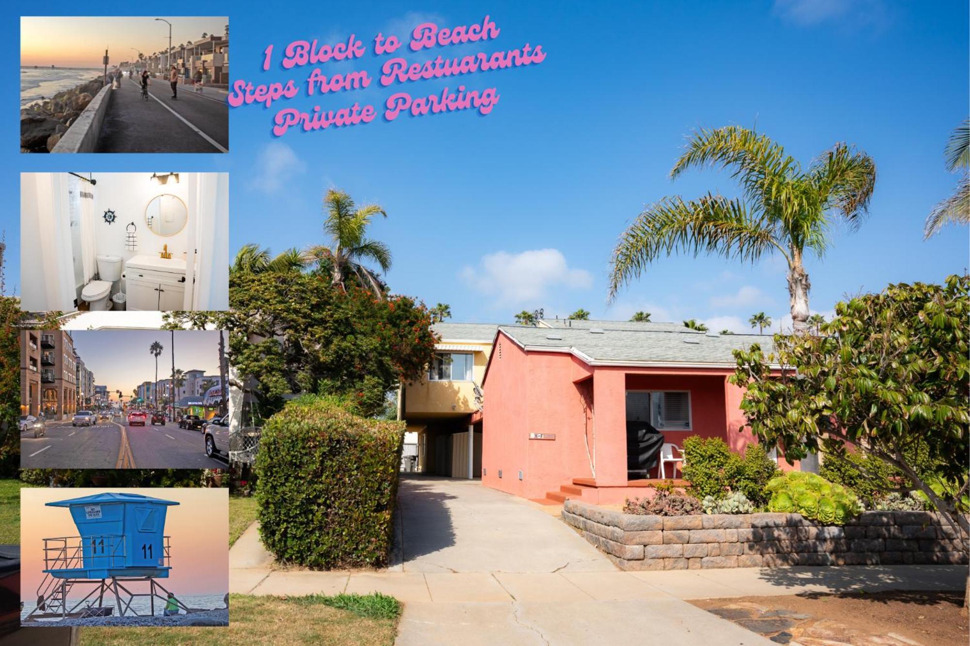 1 Block From Beach - Steps From Restaurants & Shops Oceanside Exterior photo